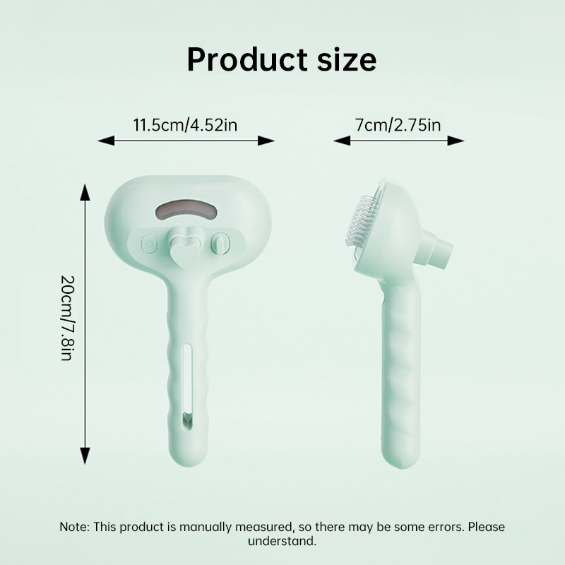 Pet Steam Grooming Brush for Dogs and Cats– With Built-In Humidifier