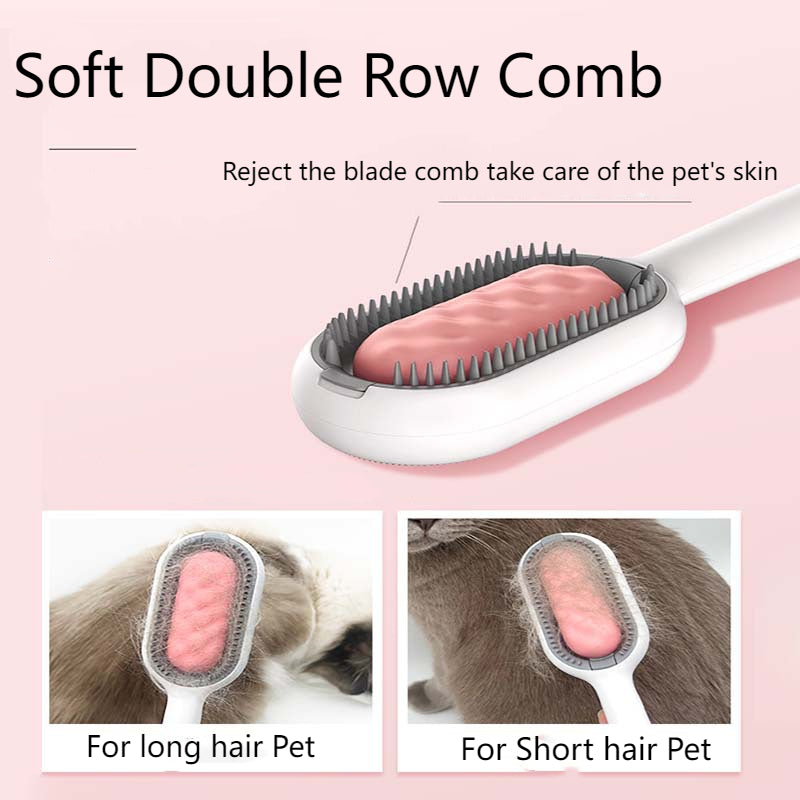 Pet Bristle Massage Comb – Dog & Cat Grooming Brush