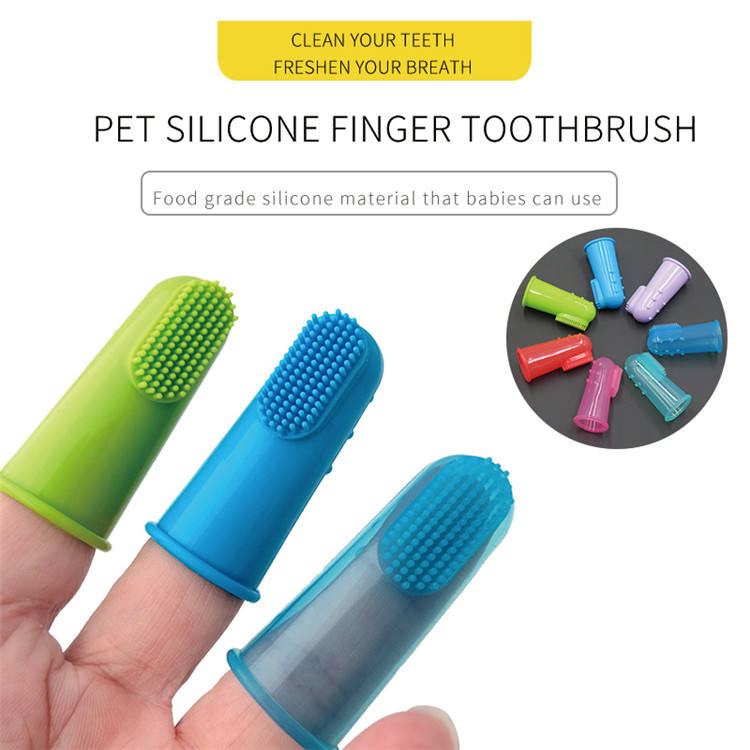 Silicone Pet Finger Toothbrush – Gentle Dental Care for Dogs & Cats