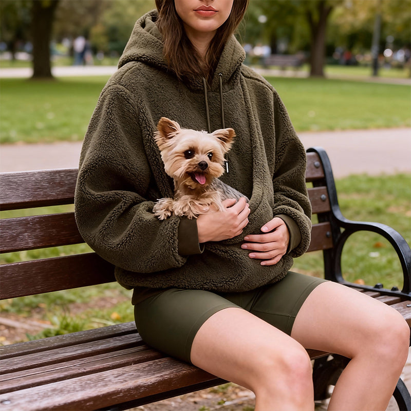 Cozy Pet Carrier Hoodie