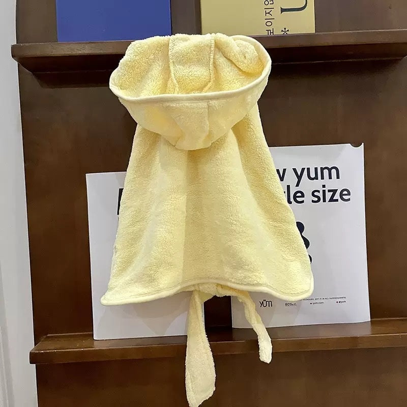 Dog Bathrobe Towel – Thick, Absorbent Bath & Drying Robe for All Seasons