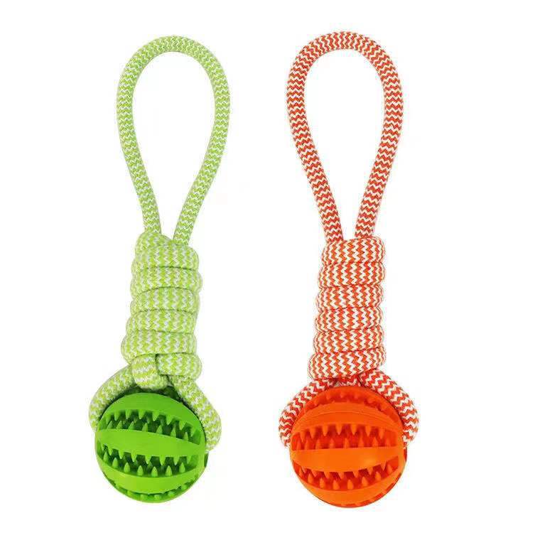 Rubber Treat Ball for Dog's – Chew & Teeth Cleaning Toy