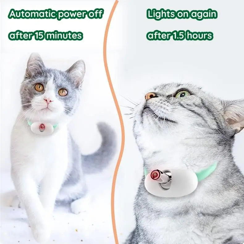 Smart Interactive Laser Cat Collar – USB Rechargeable Wearable Laser Toy