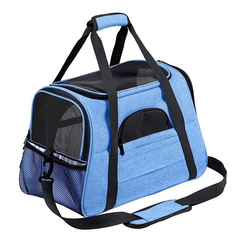 Foldable & Expandable Pet Carrier Bag – Breathable Travel Bag for Small Pets