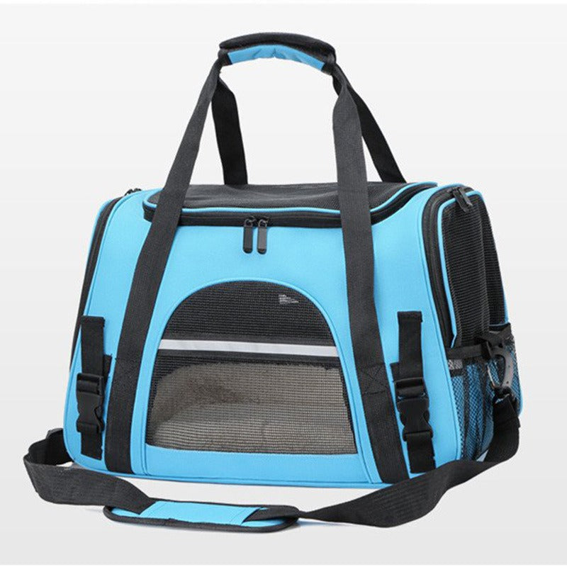 Foldable & Expandable Pet Carrier Bag – Breathable Travel Bag for Small Pets