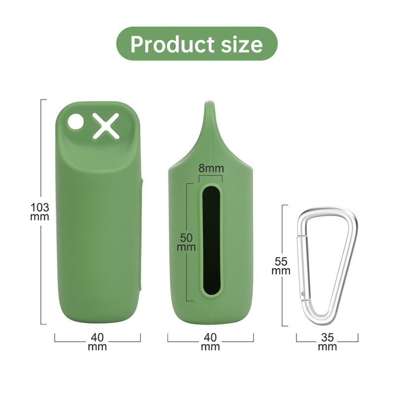 Silicone Dog Waste Bag Holder – Portable & Durable