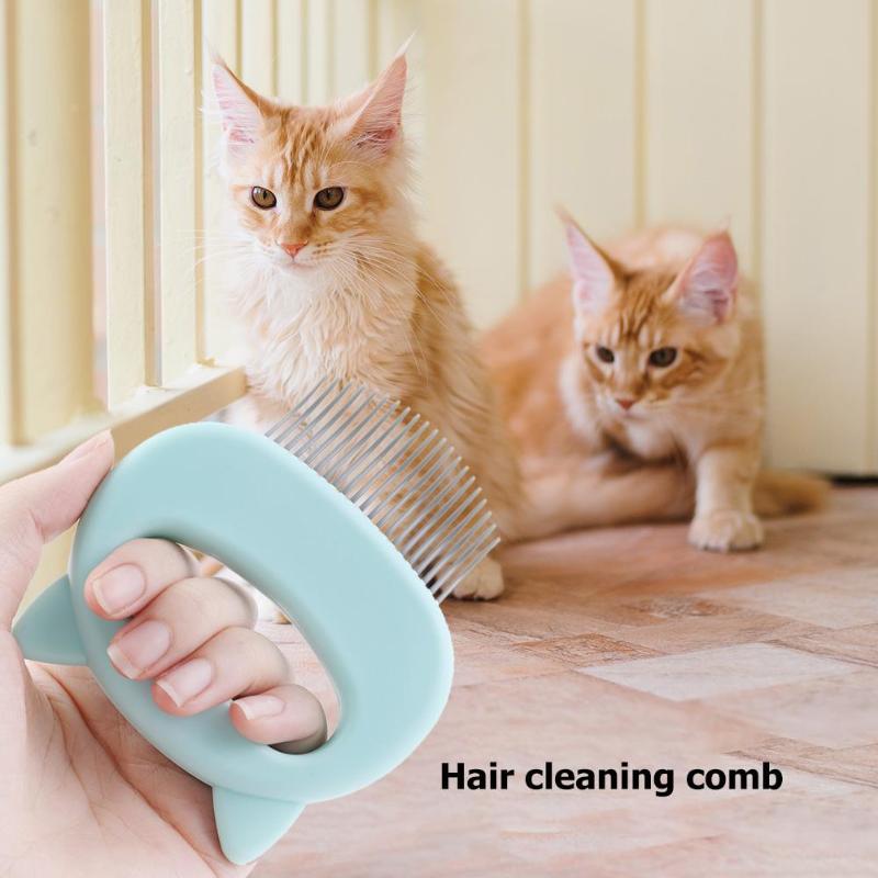 Pet Deshedding Massage Comb – Dog & Cat Grooming Brush