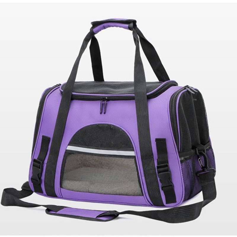 Foldable & Expandable Pet Carrier Bag – Breathable Travel Bag for Small Pets