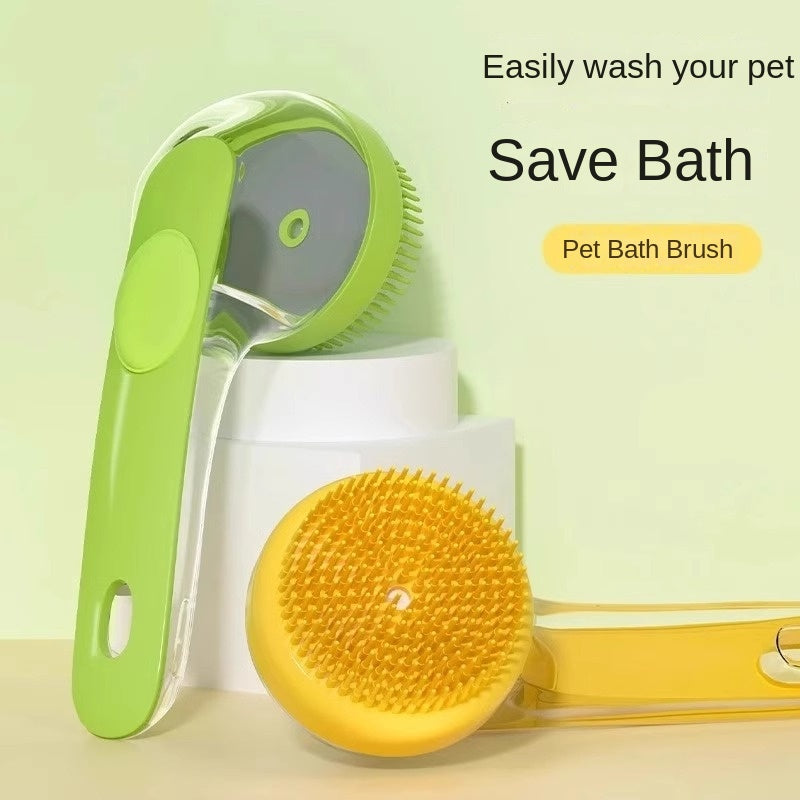 Silicone Pet Bath & Massage Brush for Dogs & Cats