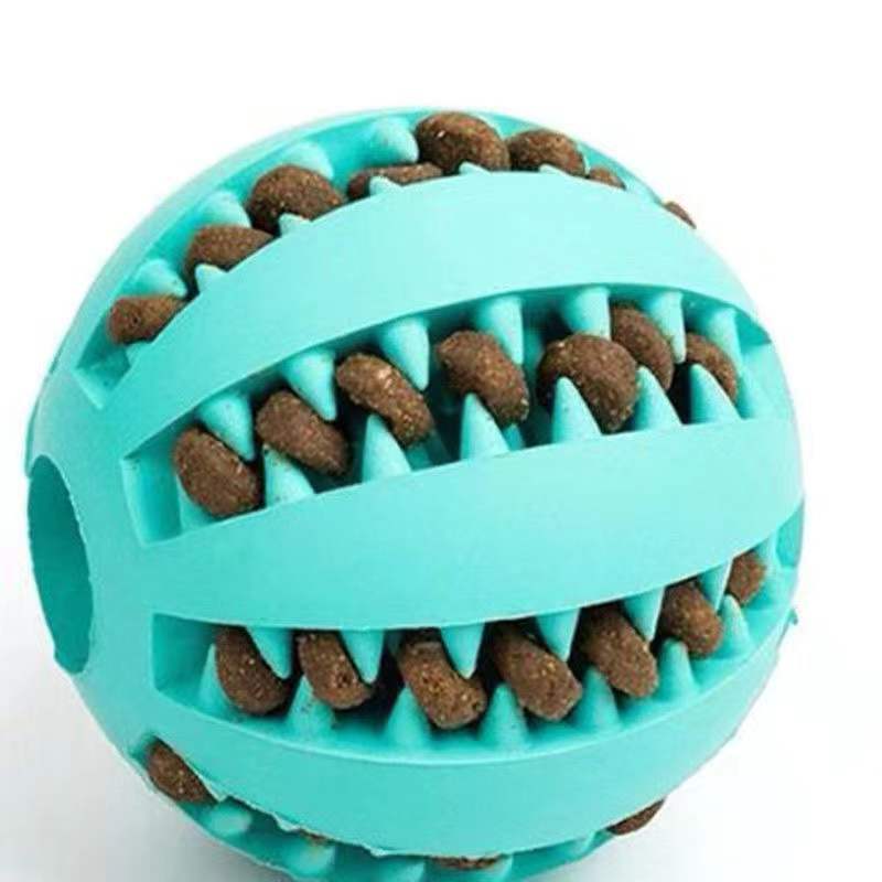 Rubber Treat Ball for Dog's – Chew & Teeth Cleaning Toy