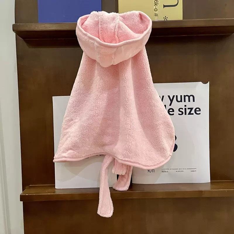 Dog Bathrobe Towel – Thick, Absorbent Bath & Drying Robe for All Seasons