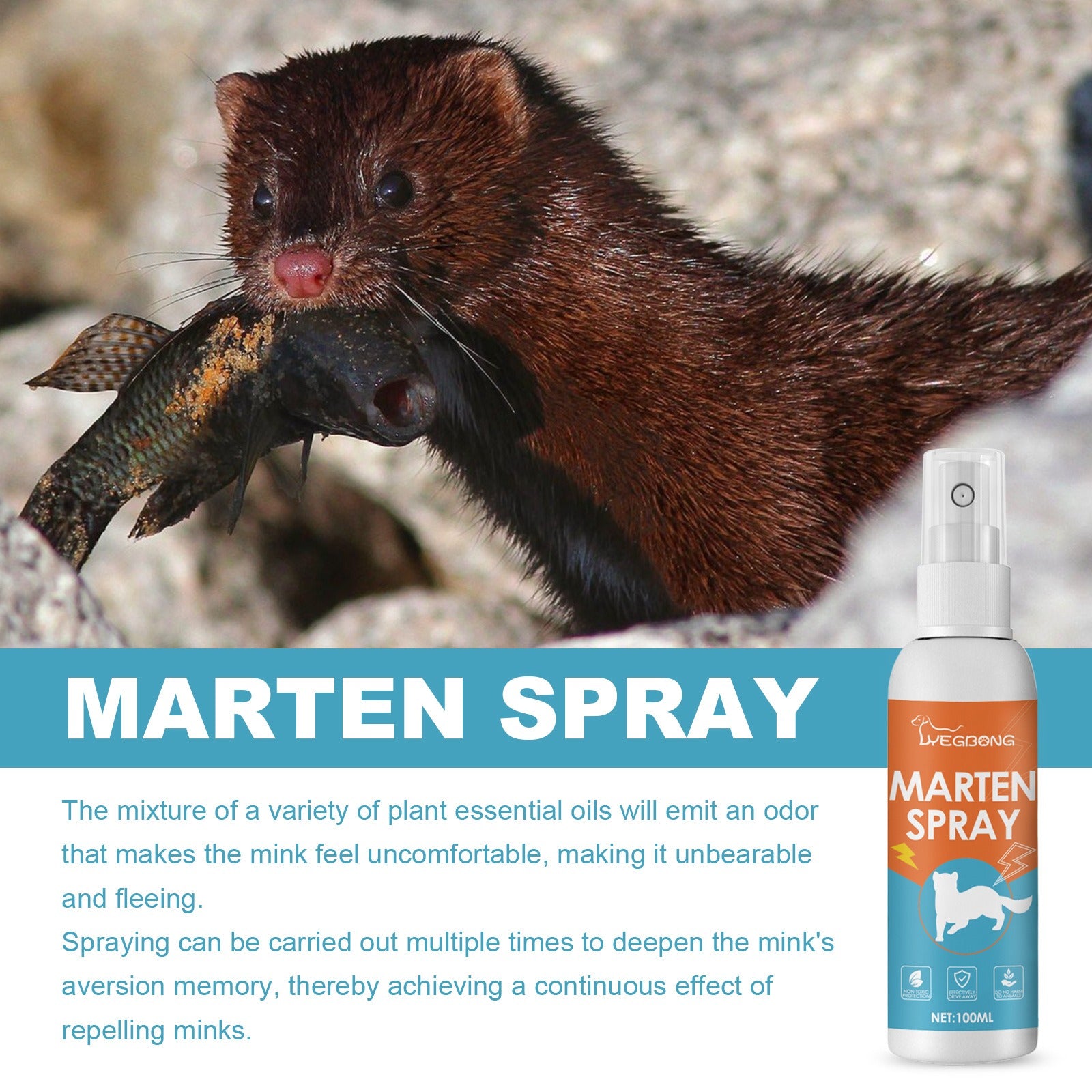 Natural Animal & Pest Repellent Spray – Plant-Based Outdoor Animal Deterrent for Garden & Home