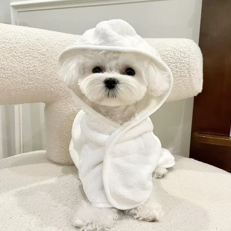 Dog Bathrobe Towel – Thick, Absorbent Bath & Drying Robe for All Seasons