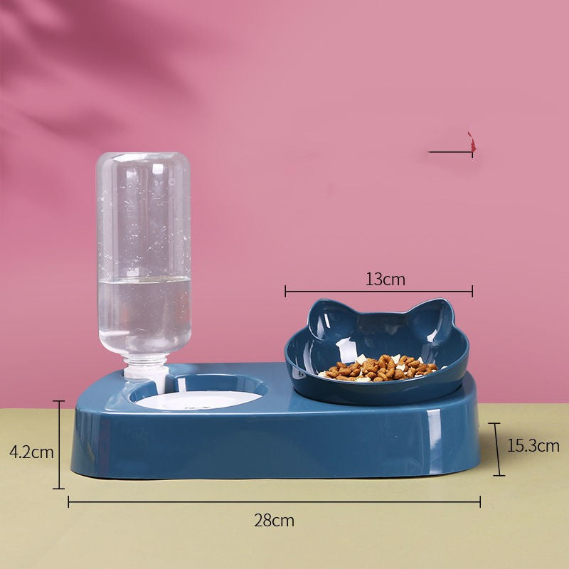 Automatic Pet Food & Water Bowl – Spill-Proof, Anti-Flip Cat & Dog Bowl