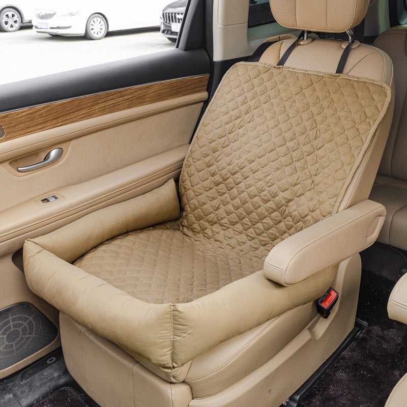 Waterproof Pet Car Seat Cover & Travel Nest (Small–Medium Pets)