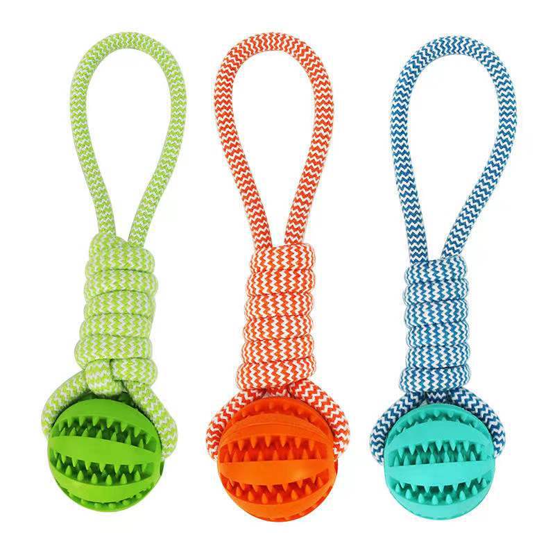 Rubber Treat Ball for Dog's – Chew & Teeth Cleaning Toy