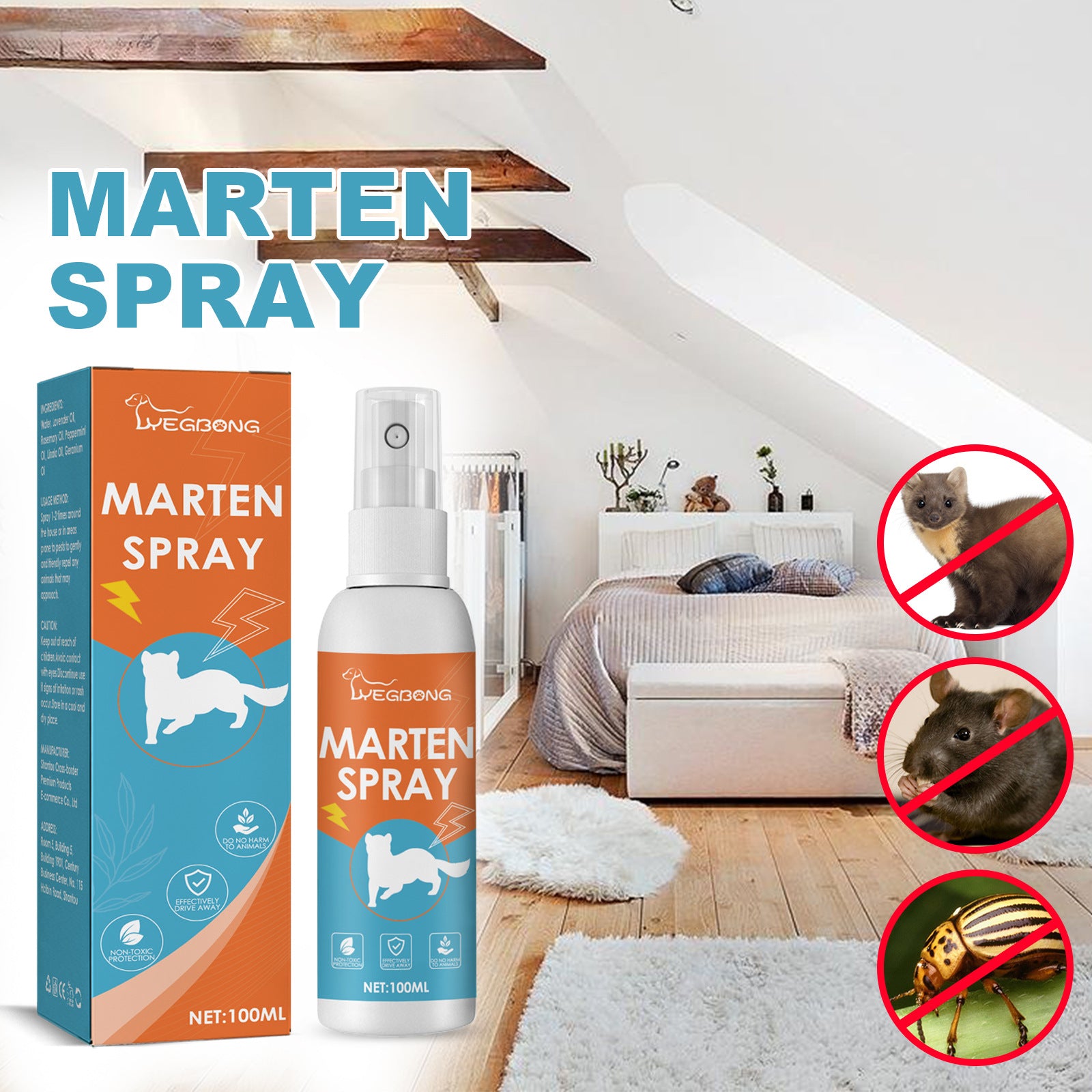 Natural Animal & Pest Repellent Spray – Plant-Based Outdoor Animal Deterrent for Garden & Home